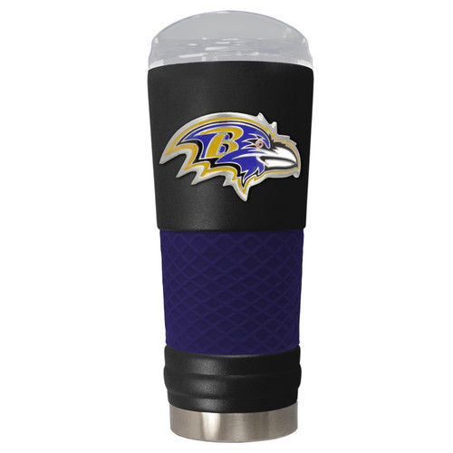 Baltimore Ravens Black 24 oz. Powder Coated Draft Tumbler