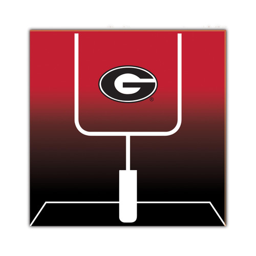 Georgia Bulldogs Goal Gradient 10" x 10" Sign