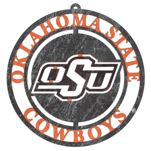 Oklahoma State Cowboys Team Logo Cutout Door Hanger