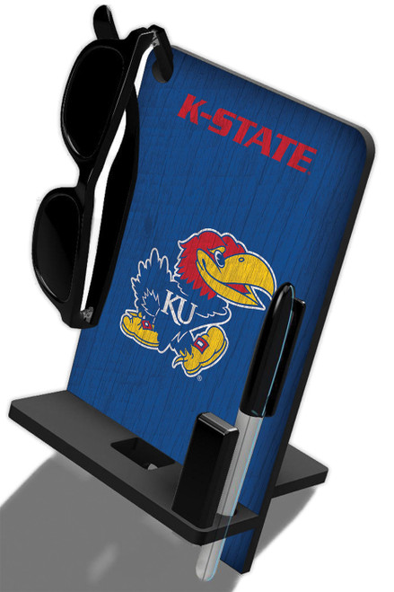 Kansas Jayhawks 4 in 1 Desktop Phone Stand
