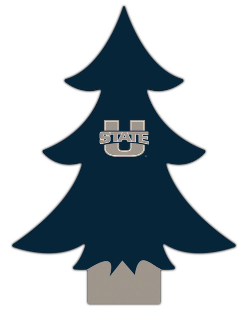 Utah State Aggies 12" Team Color Desktop Tree