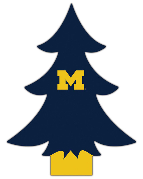 Michigan Wolverines 6" Team Color Desktop Tree