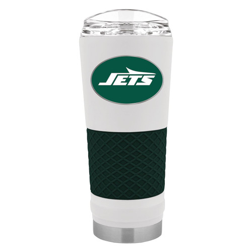 New York Jets White 24 oz. Powder Coated Draft Tumbler
