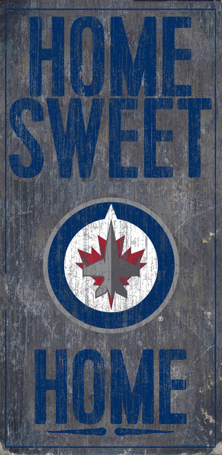 Winnipeg Jets 6" x 12" Home Sweet Home Sign
