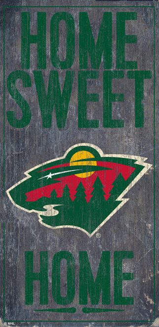 Minnesota Wild 6" x 12" Home Sweet Home Sign