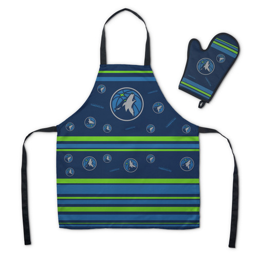 Minnesota Timberwolves Press Apron & BBQ Mitt Set