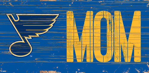 St. Louis Blues 6" x 12" Mom Sign