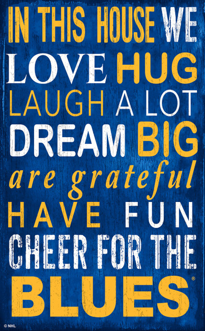 St. Louis Blues In This House Sign