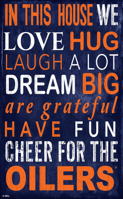 Edmonton Oilers In This House Sign
