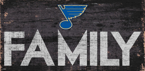 St. Louis Blues 6" x 12" Family Sign