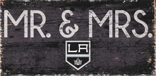 Los Angeles Kings 6" x 12" Mr. & Mrs. Sign