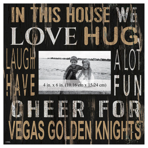 Vegas Golden Knights In This House 10" x 10" Picture Frame