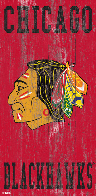 Chicago Blackhawks 6" x 12" Heritage Logo Sign