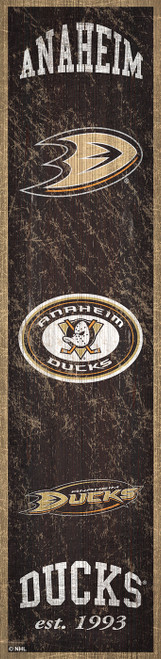 Anaheim Ducks Heritage Banner Vertical Sign