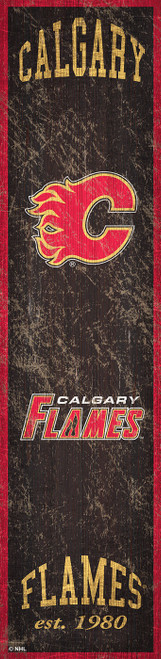 Calgary Flames Heritage Banner Vertical Sign