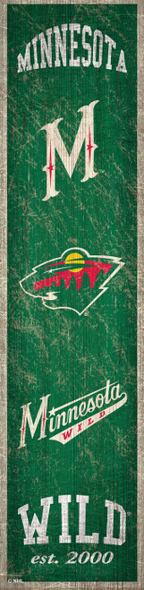 Minnesota Wild Heritage Banner Vertical Sign