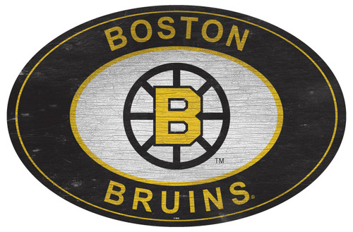 Boston Bruins 46" Heritage Logo Oval Sign