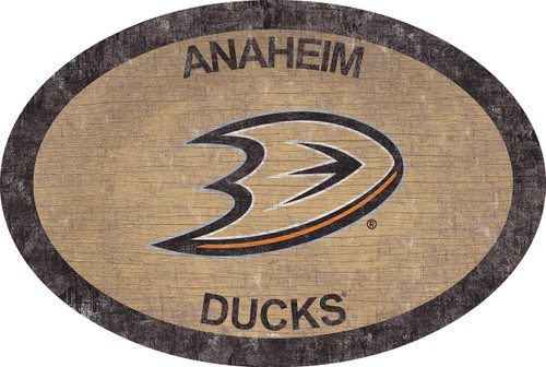 Anaheim Ducks 46" Team Color Oval Sign