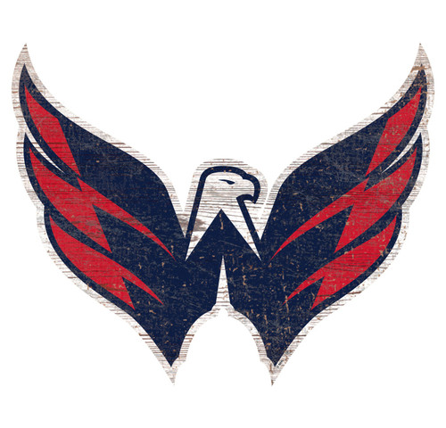 Washington Capitals Distressed Logo Cutout Sign