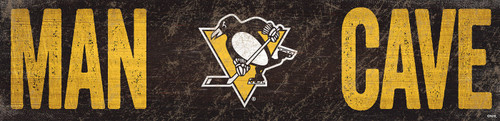 Pittsburgh Penguins 6" x 24" Man Cave Sign