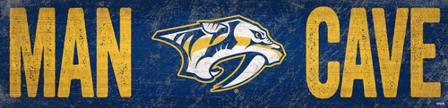 Nashville Predators 6" x 24" Man Cave Sign