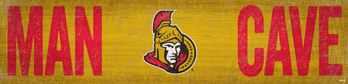 Ottawa Senators 6" x 24" Man Cave Sign