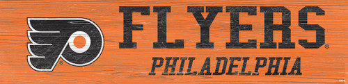 Philadelphia Flyers 6" x 24" Team Name Sign