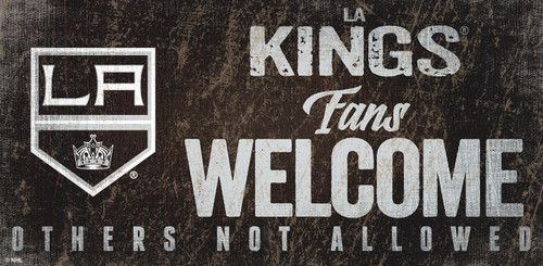 Los Angeles Kings Fans Welcome Sign