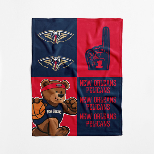 New Orleans Pelicans 40" x 50" Domino Swaddle Blanket