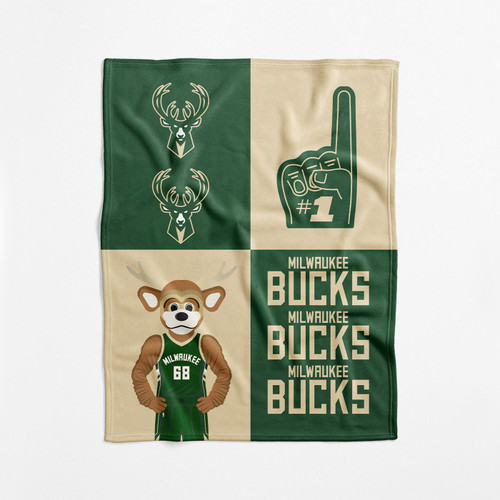 Milwaukee Bucks 40" x 50" Domino Swaddle Blanket