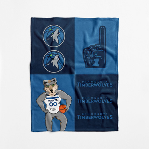 Minnesota Timberwolves 40" x 50" Domino Swaddle Blanket