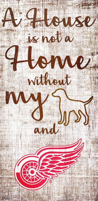Detroit Red Wings House is Not a Home Sign