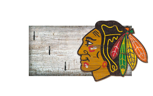 Chicago Blackhawks 6" x 12" Key Holder