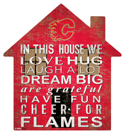 Calgary Flames 12" House Sign