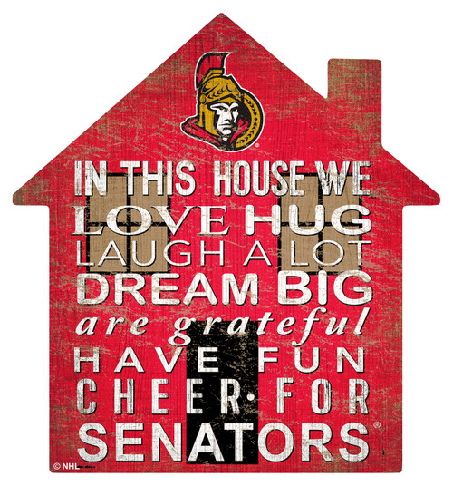 Ottawa Senators 12" House Sign