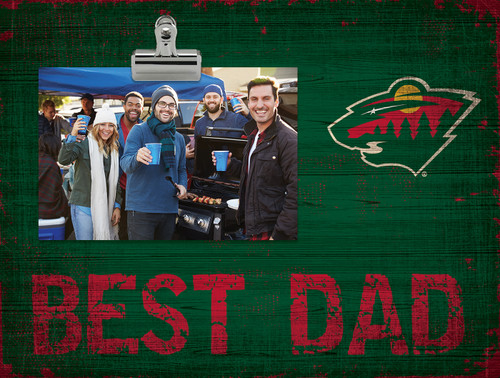 Minnesota Wild Best Dad Clip Frame