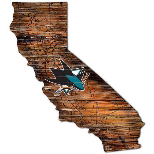 San Jose Sharks 12" Roadmap State Sign