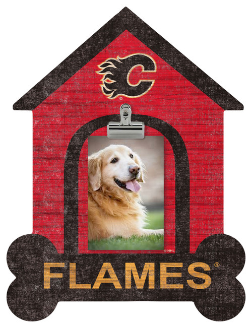 Calgary Flames Dog Bone House Clip Frame