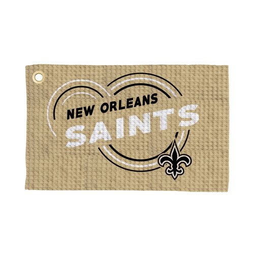 New Orleans Saints 16" x 25" Droplets Waffle Fan Towel