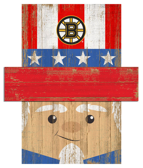 Boston Bruins 6" x 5" Patriotic Head