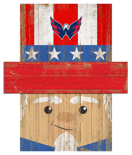 Washington Capitals 6" x 5" Patriotic Head