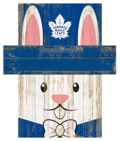 Toronto Maple Leafs 19" x 16" Easter Bunny Head