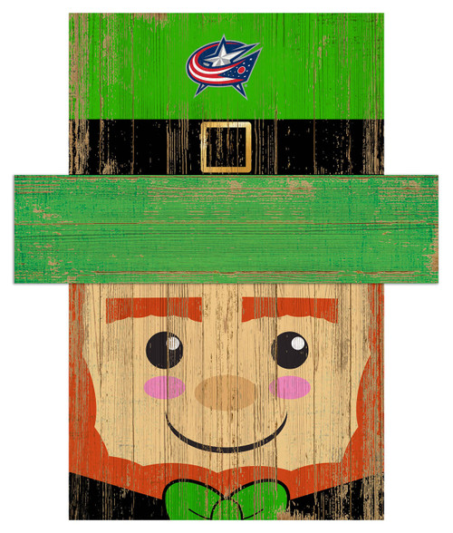 Columbus Blue Jackets 19" x 16" Leprechaun Head