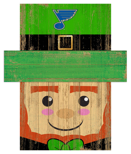 St. Louis Blues 6" x 5" Leprechaun Head