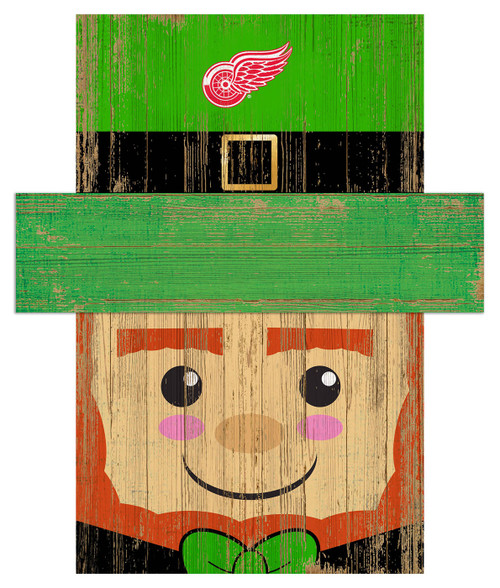 Detroit Red Wings 6" x 5" Leprechaun Head
