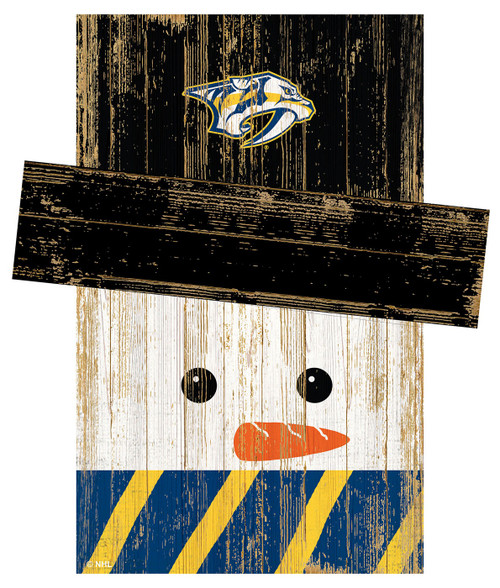 Nashville Predators Snowman Head Sign