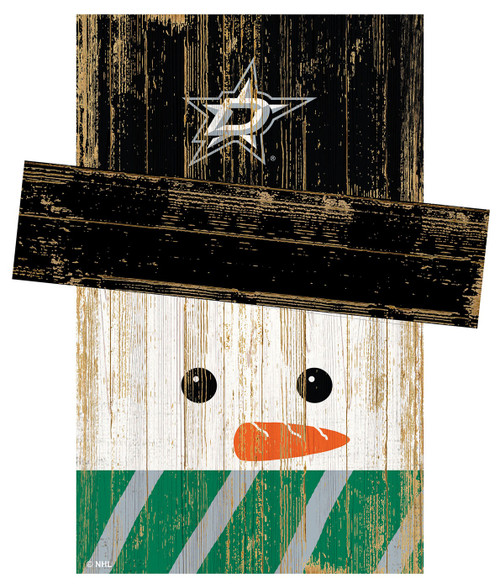 Dallas Stars 6" x 5" Snowman Head