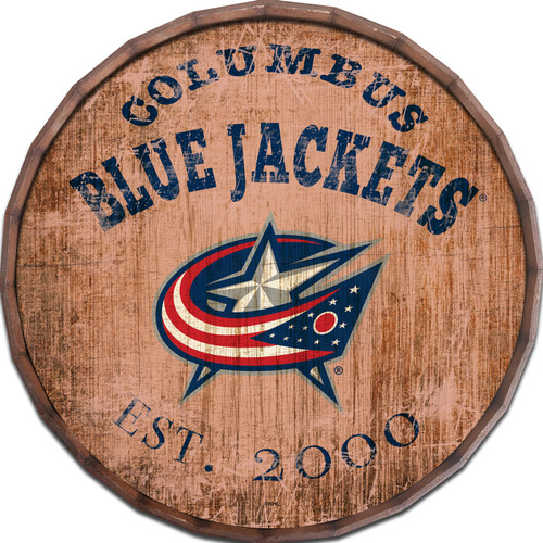 Columbus Blue Jackets Established Date 24" Barrel Top