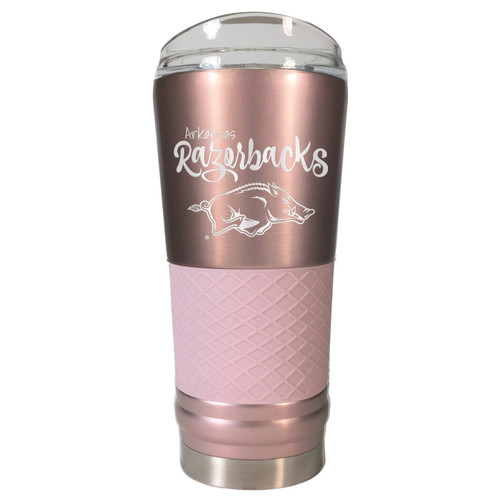 Arkansas Razorbacks 24 oz. Rose Gold Draft Tumbler