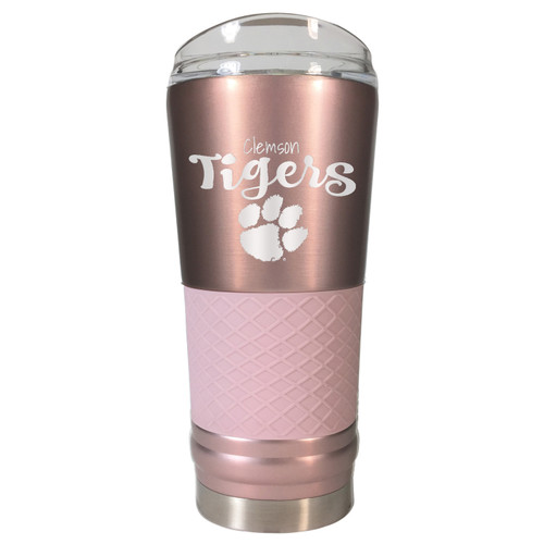 Clemson Tigers 24 oz. Rose Gold Draft Tumbler